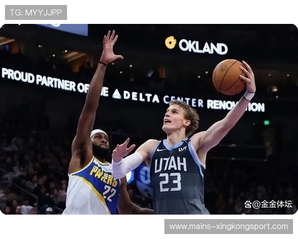 爵士马尔卡宁移动投篮稳稳打进关键球